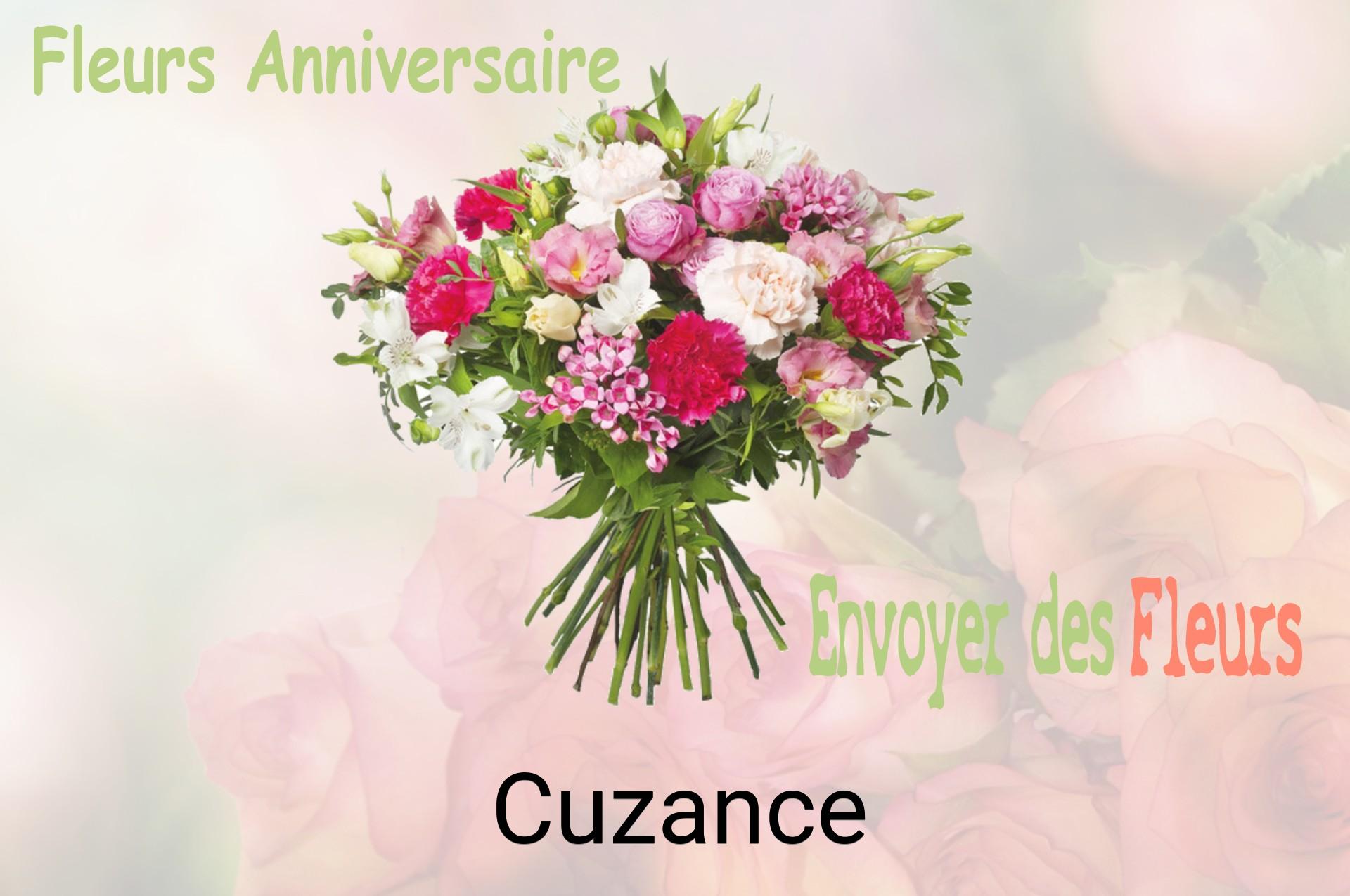 Bouquet de fleurs d’anniversaire livré à Cuzance