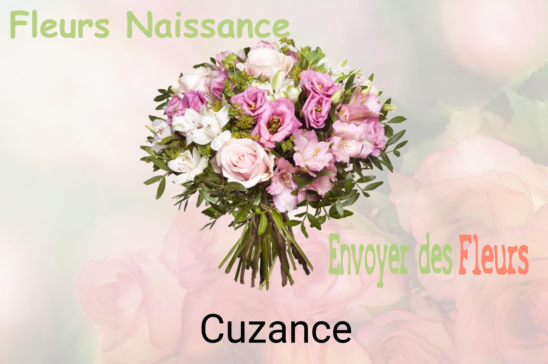 Bouquet de fleurs de naissance livré à Cuzance